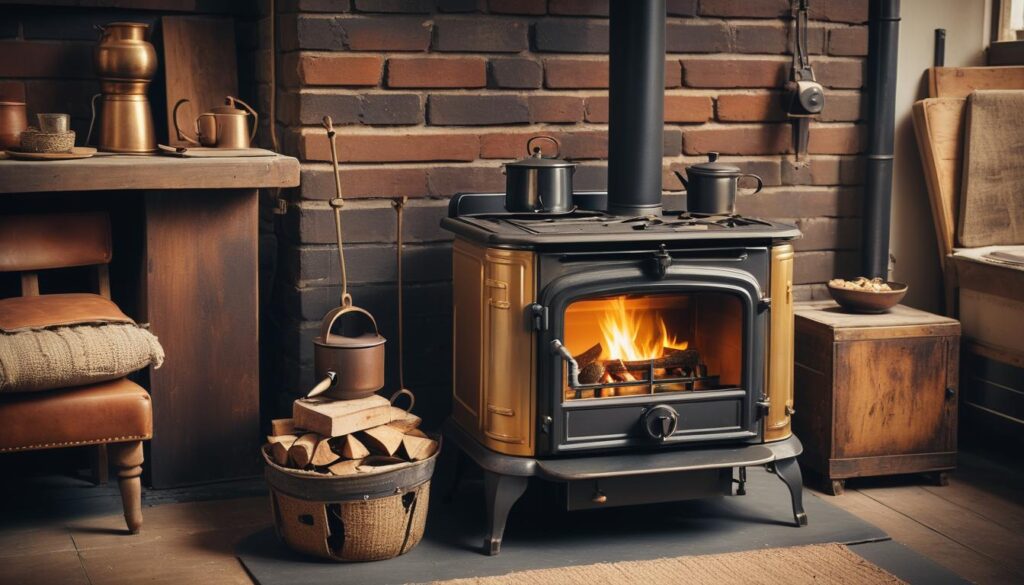 history of wood burning stoves - old version