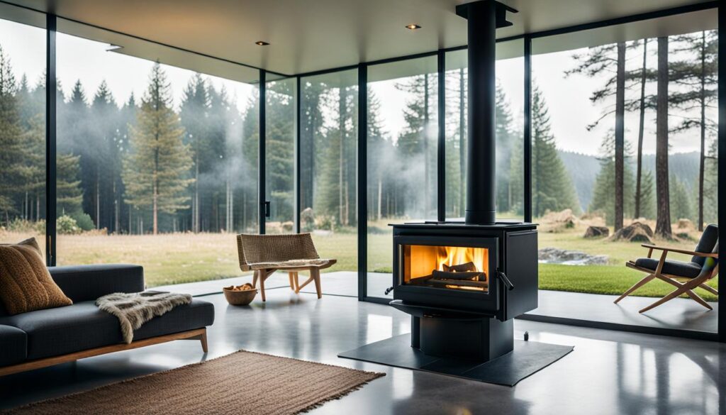 Contemporary Wood Burning Stove for Homes