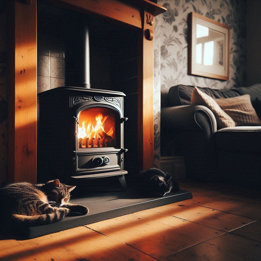 Wood Burning traditional inset stove