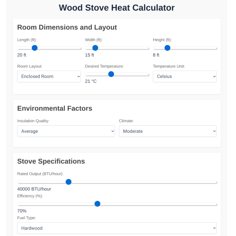 calculator woodburingstove heatoutput