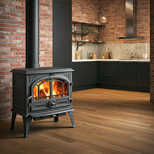 cast iron wood burning stove