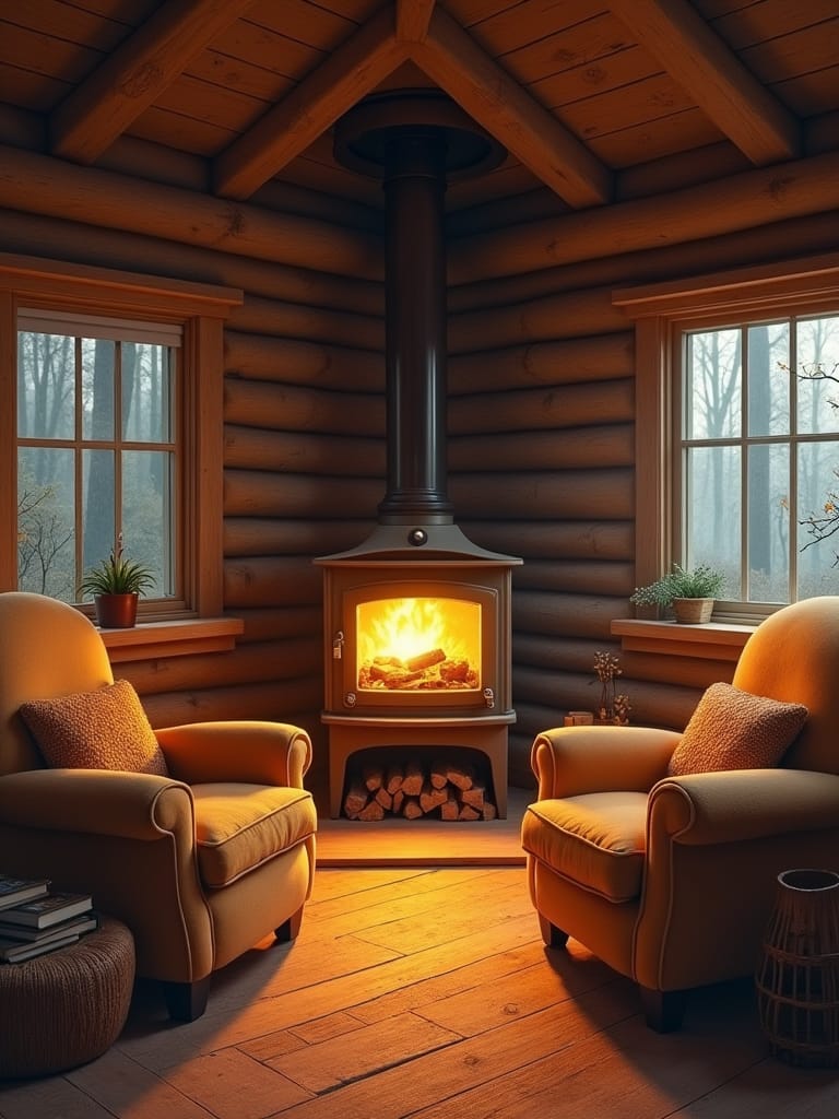 wood burning stove