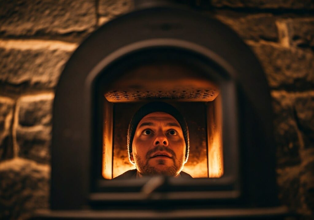 wood stove baffle